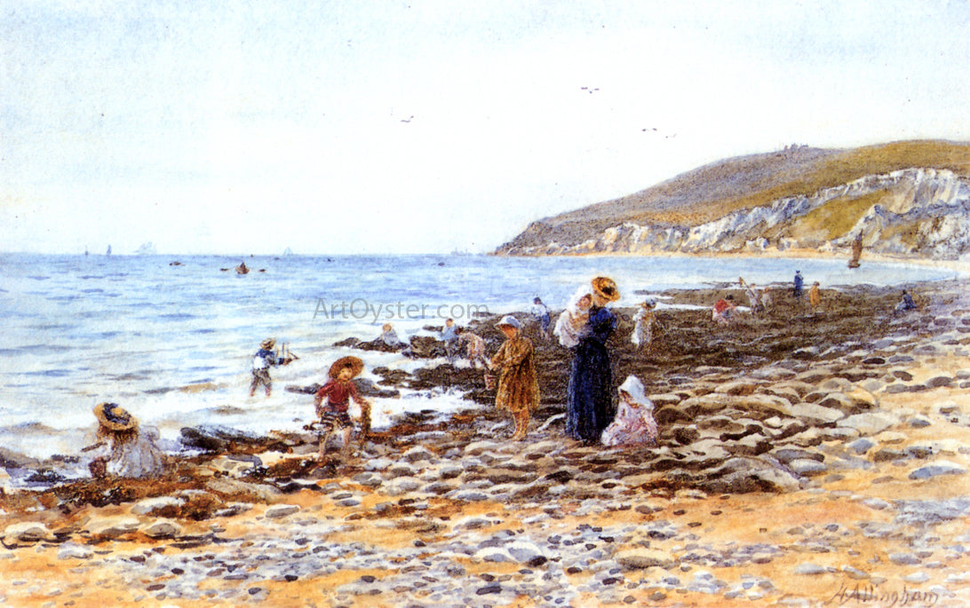 Helen Allingham Near Beachy Head - Hand Painted Oil Painting