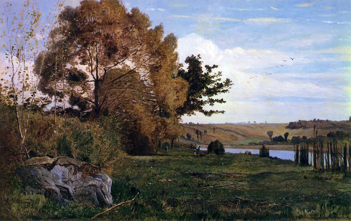 Paul-Camille Guigou Near Cernay - Hand Painted Oil Painting