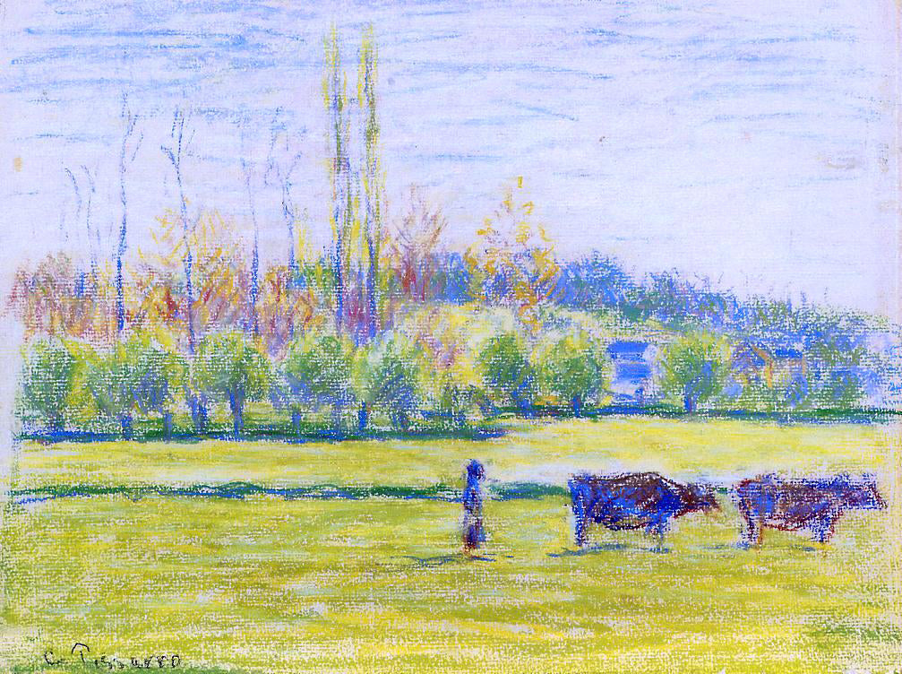 Camille Pissarro Near Eragny - Hand Painted Oil Painting