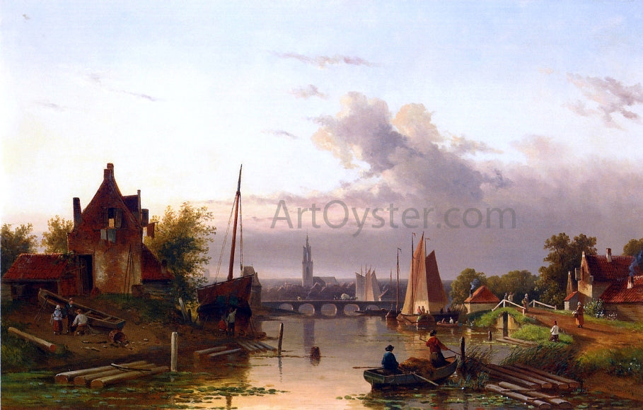 Charles Joseph Leickert Near Haarlem - Hand Painted Oil Painting
