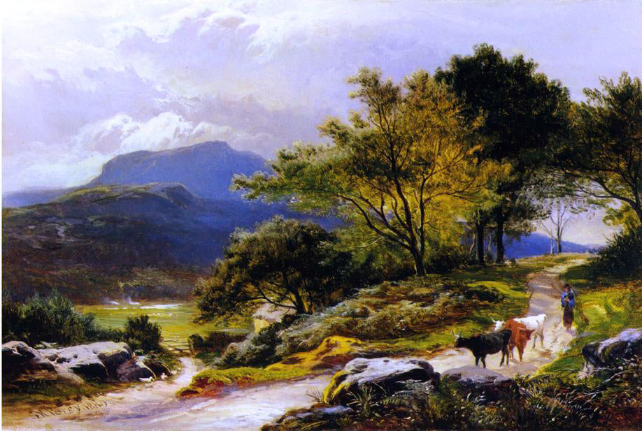 Sidney Richard Percy Near Llyn Crafnant - Hand Painted Oil Painting