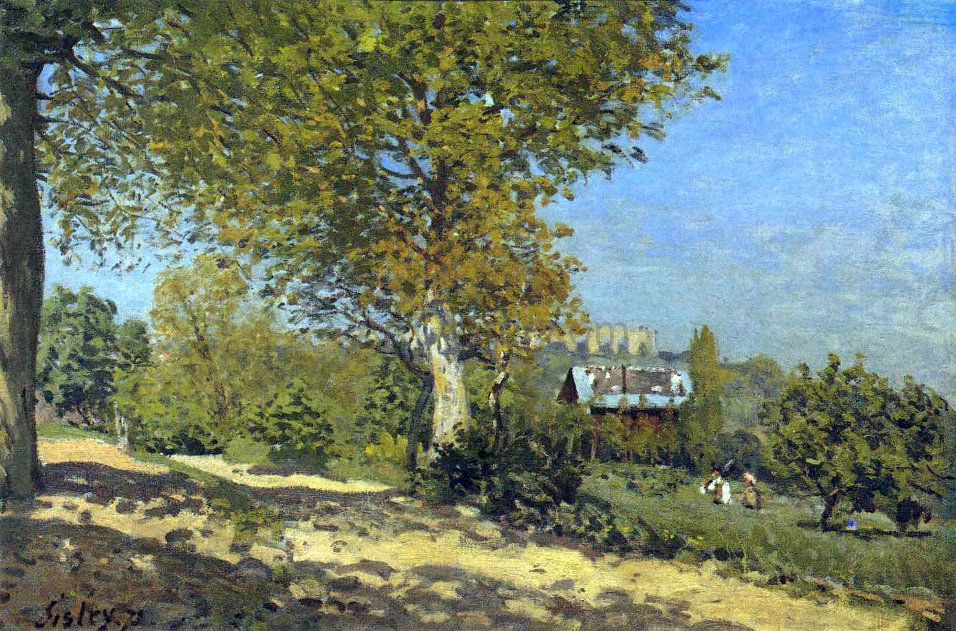  Alfred Sisley Near Louveciennes - Hand Painted Oil Painting