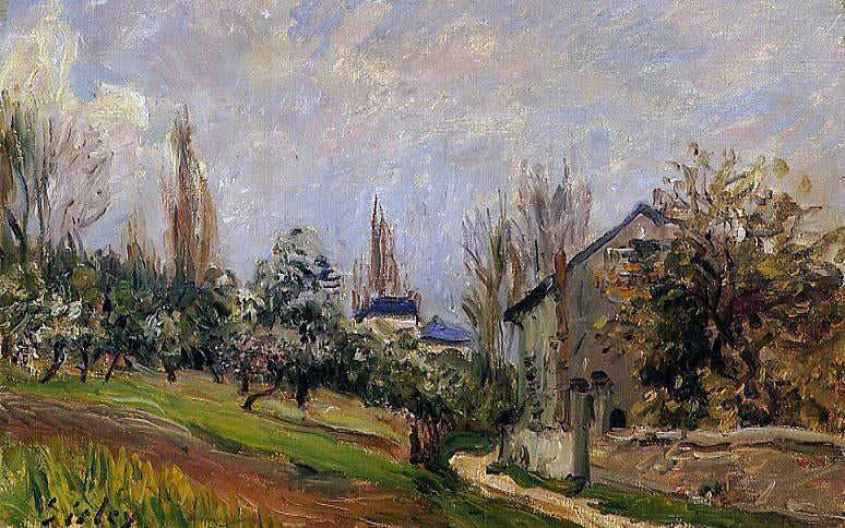 Alfred Sisley Near Moret - Hand Painted Oil Painting