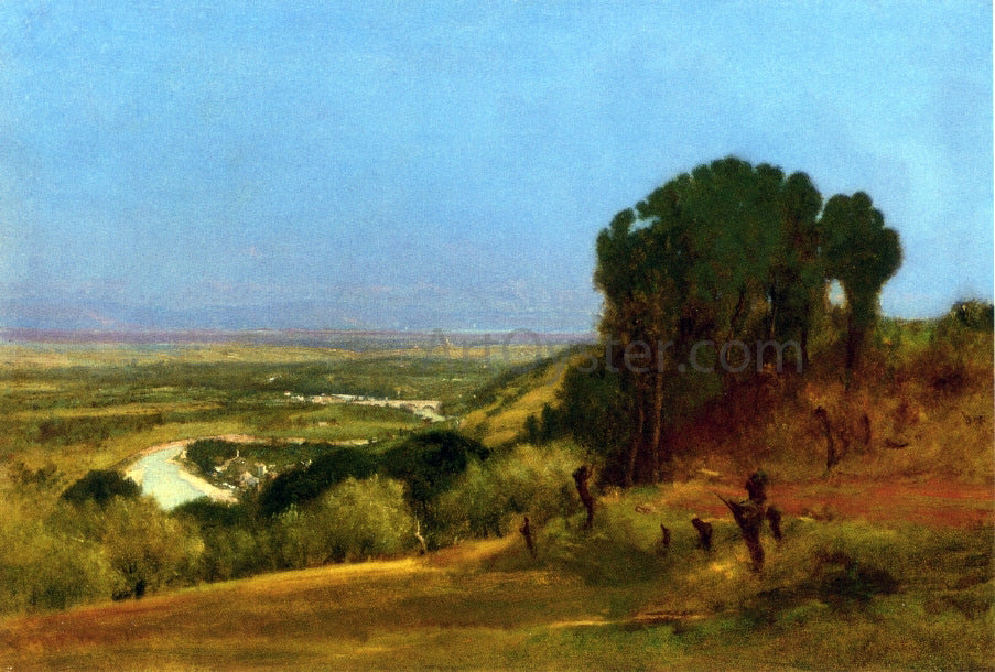 George Inness Near Perugia - Hand Painted Oil Painting
