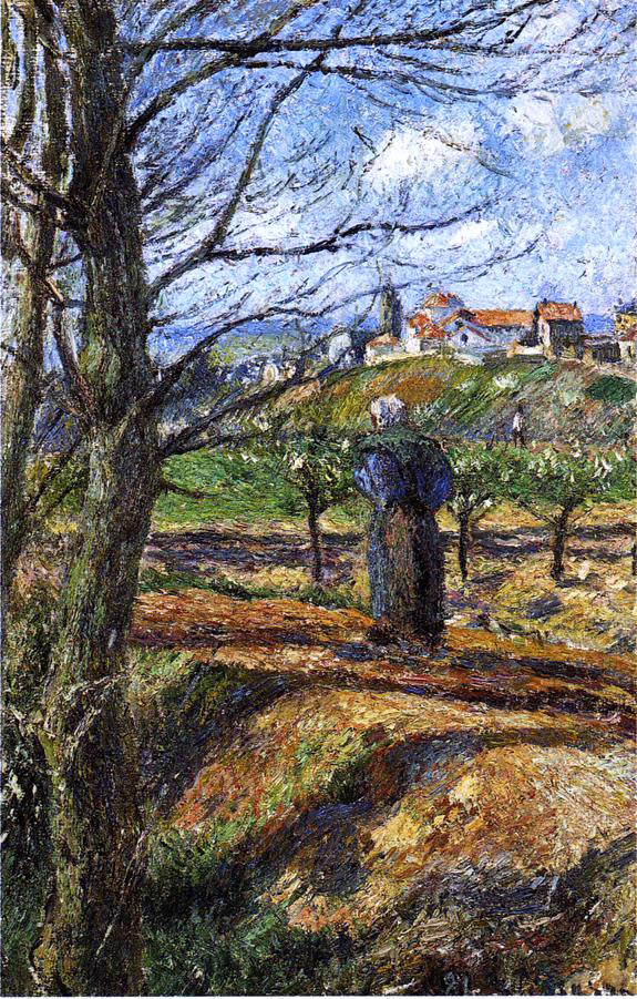  Camille Pissarro Near Pontoise - Hand Painted Oil Painting