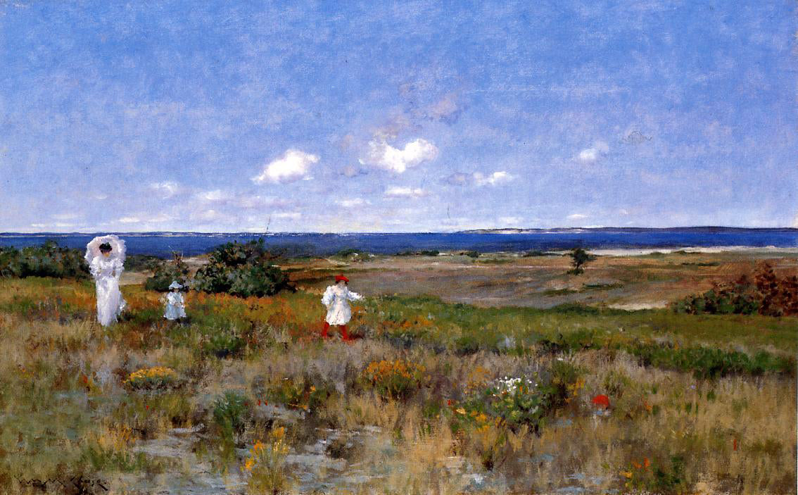 William Merritt Chase Near the Beach, Shinnecock - Hand Painted Oil Painting