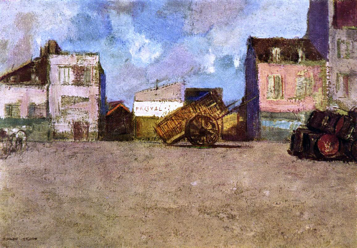 Odilon Redon Near the Harbor, Brittany - Hand Painted Oil Painting