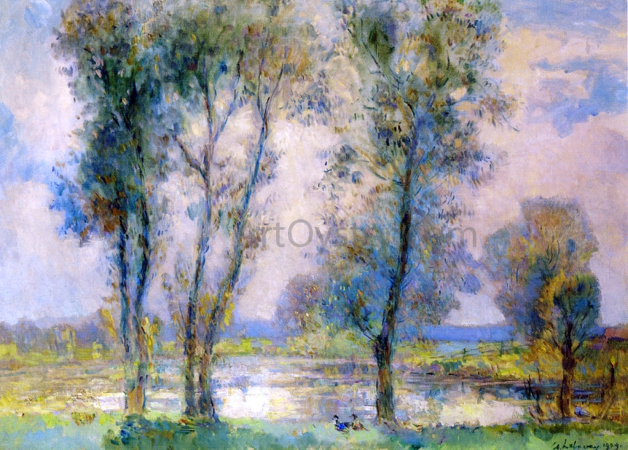 Albert Lebourg Near the Lake - Hand Painted Oil Painting