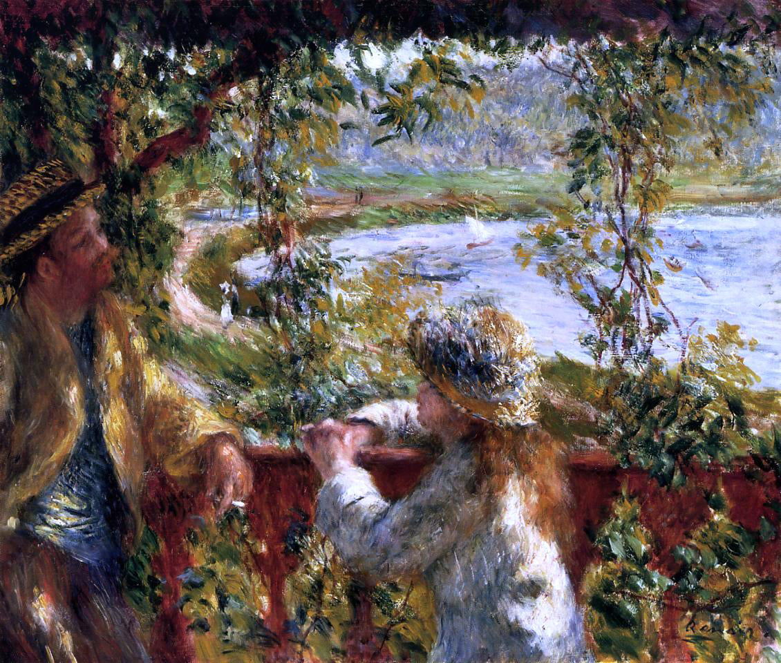 Pierre Auguste Renoir Near the Lake - Hand Painted Oil Painting