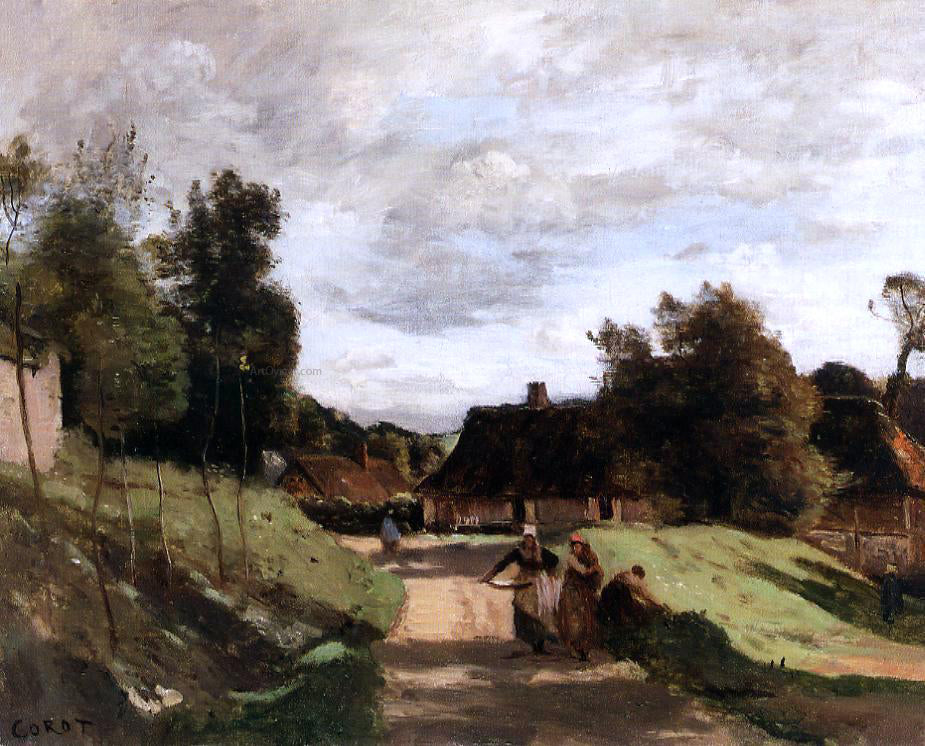 Jean-Baptiste-Camille Corot Near the Mill, Chierry, Aisne - Hand Painted Oil Painting