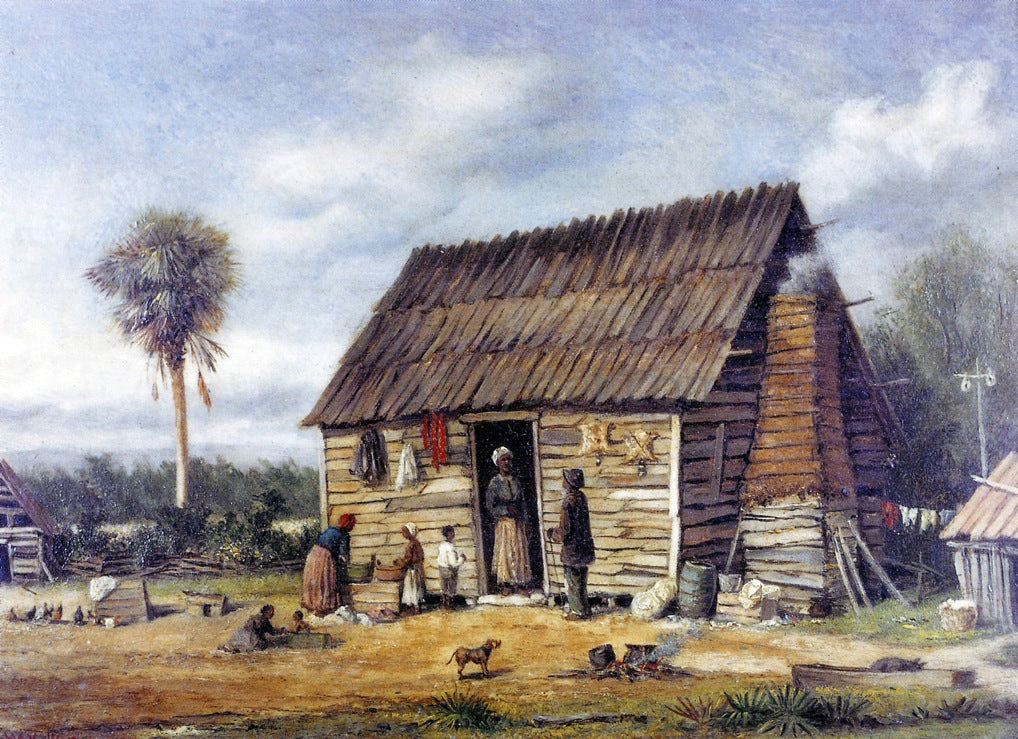 William Aiken Walker Negro Cabin by a Palm Tree - Hand Painted Oil Painting