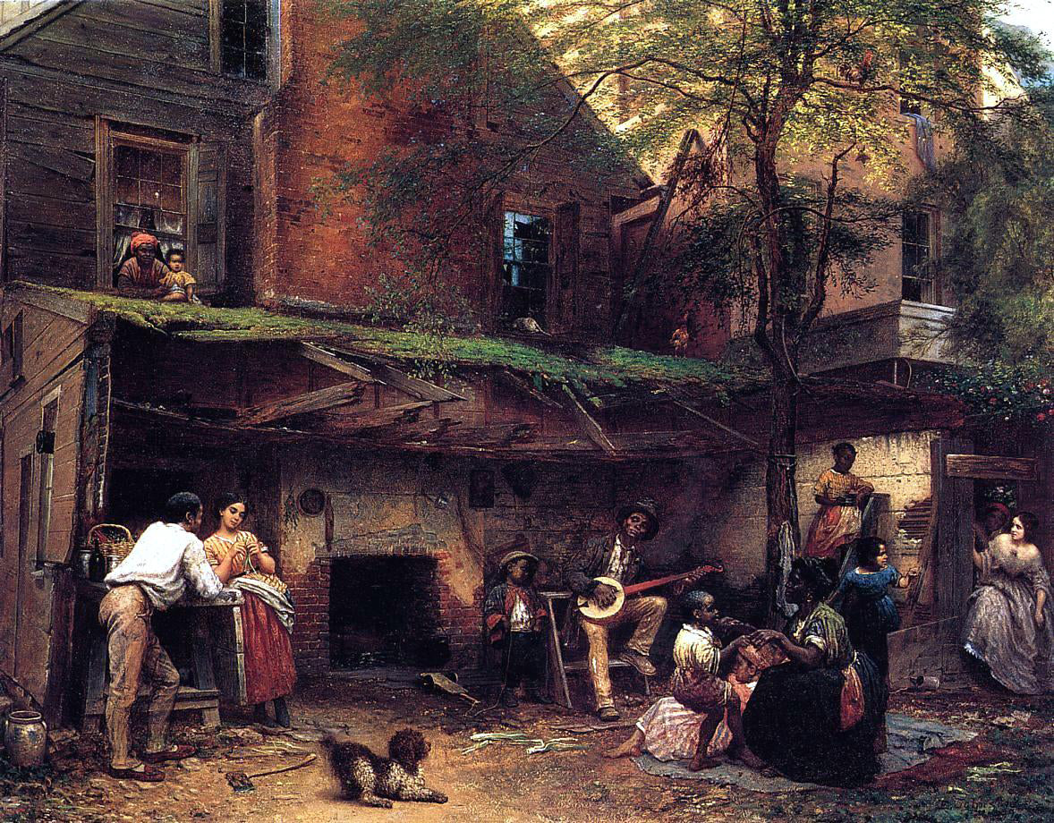  Eastman Johnson Negro Life in the South - Hand Painted Oil Painting