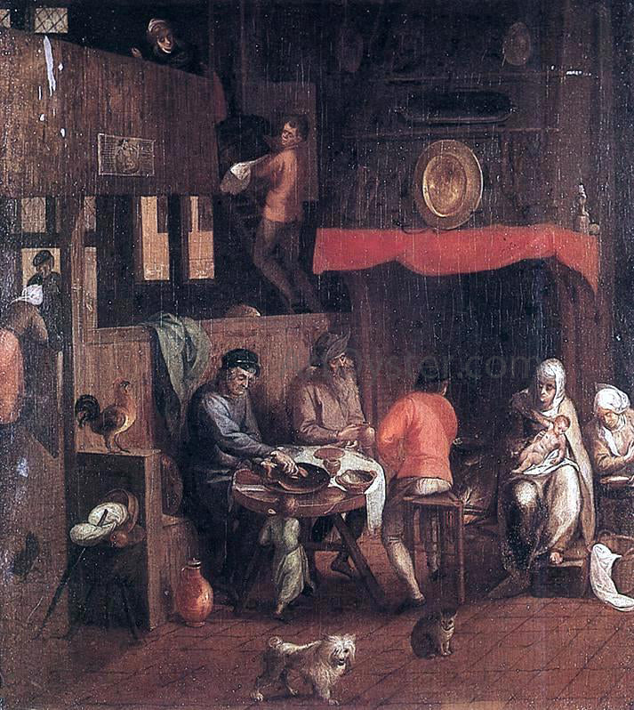 Gillis Mostaert Netherlandish Household - Hand Painted Oil Painting