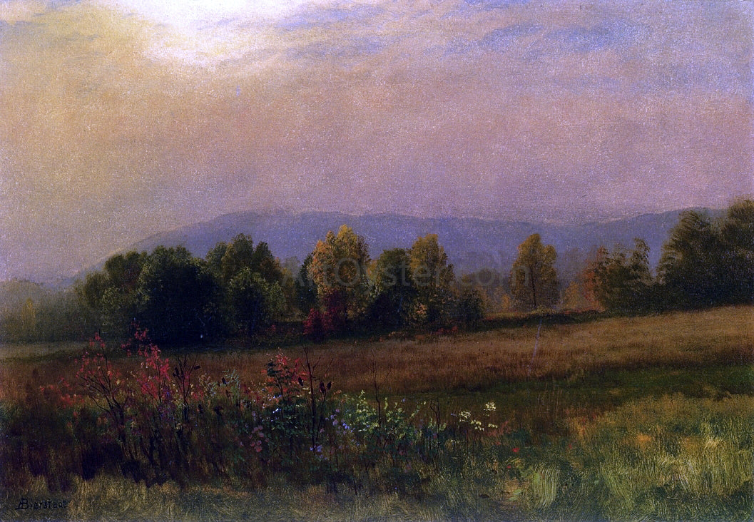 Albert Bierstadt New England Landscape - Hand Painted Oil Painting
