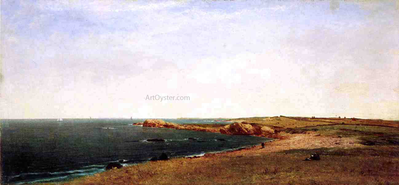 William Trost Richards Newport Coast - Hand Painted Oil Painting