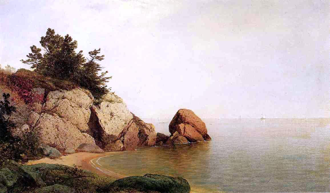 John Frederick Kensett Newport Coast - Hand Painted Oil Painting