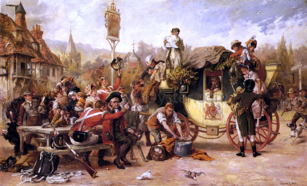 Laslett John Pott News of a Victory - Hand Painted Oil Painting