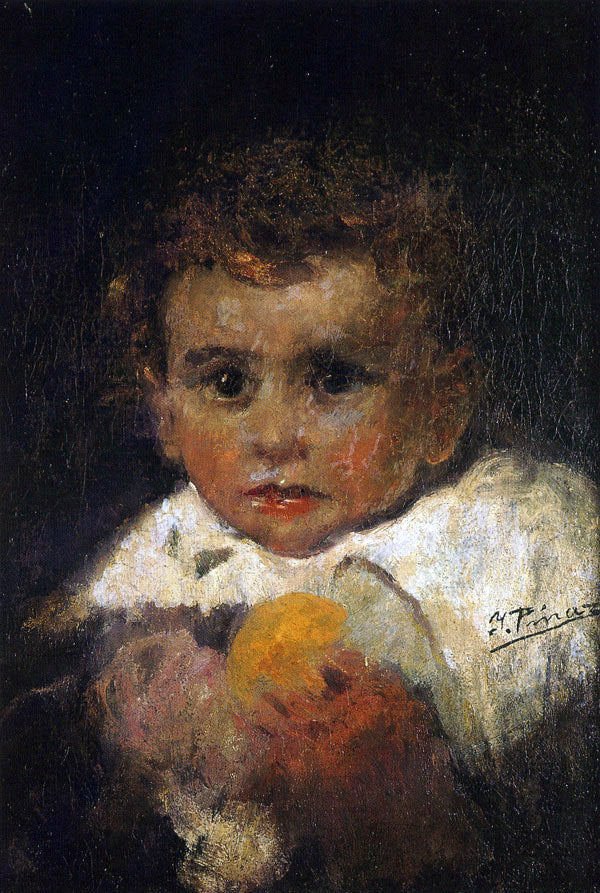 Ignacio Pinazo Camarlech Nino - Hand Painted Oil Painting