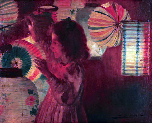 Luis Graner Ninas Jugando - Hand Painted Oil Painting