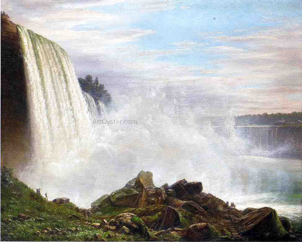 Ferdinand Reichardt Niagara Falls - Hand Painted Oil Painting