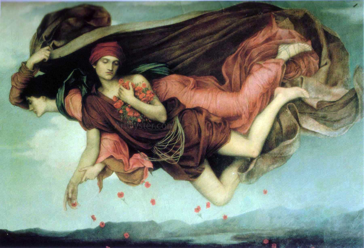 Evelyn De Morgan Night and Sleep - Hand Painted Oil Painting
