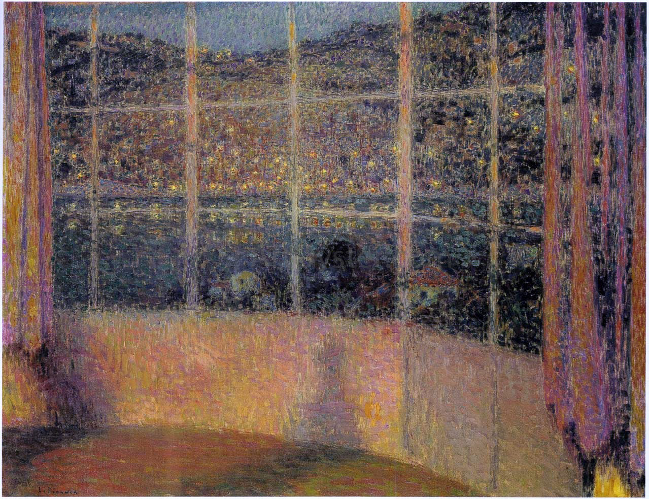 Henri Le Sidaner Night at Cap Ferrat - Hand Painted Oil Painting