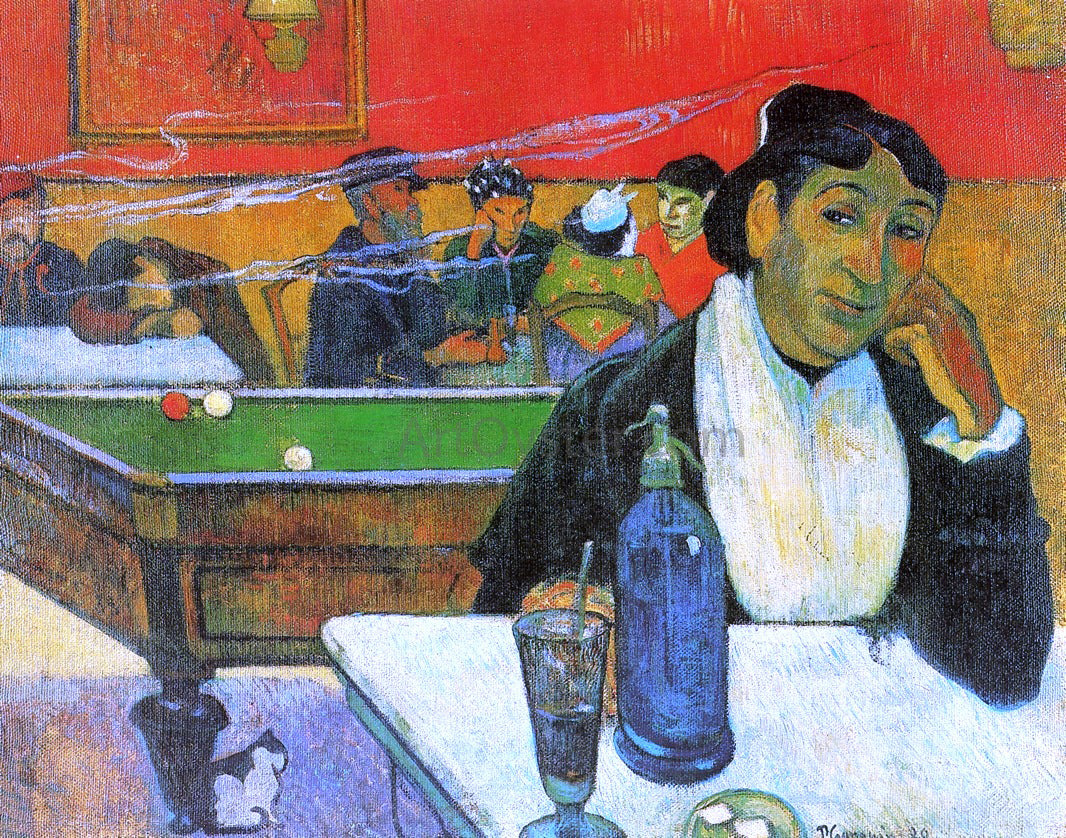 Paul Gauguin A Night Cafe in Arles (Madame Ginoux) - Hand Painted Oil Painting