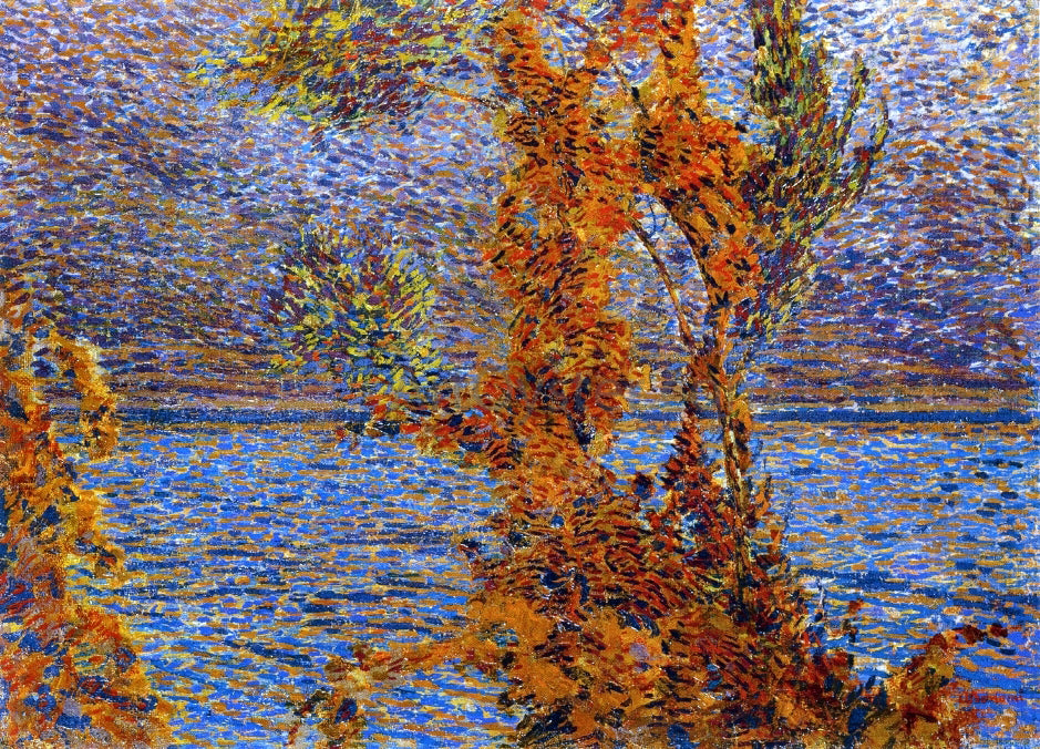 Alberto Bonomi Night on the Lake - Hand Painted Oil Painting