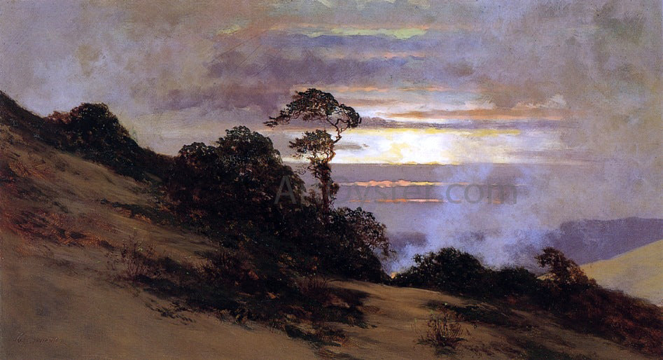 Jules Tavernier Nocturnal Landscape - Hand Painted Oil Painting