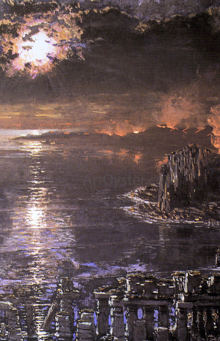 Antonio Munoz Degrain Nocturno - Hand Painted Oil Painting