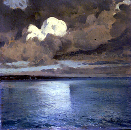 Eliseo Meifren I Roig Nocturno - Hand Painted Oil Painting