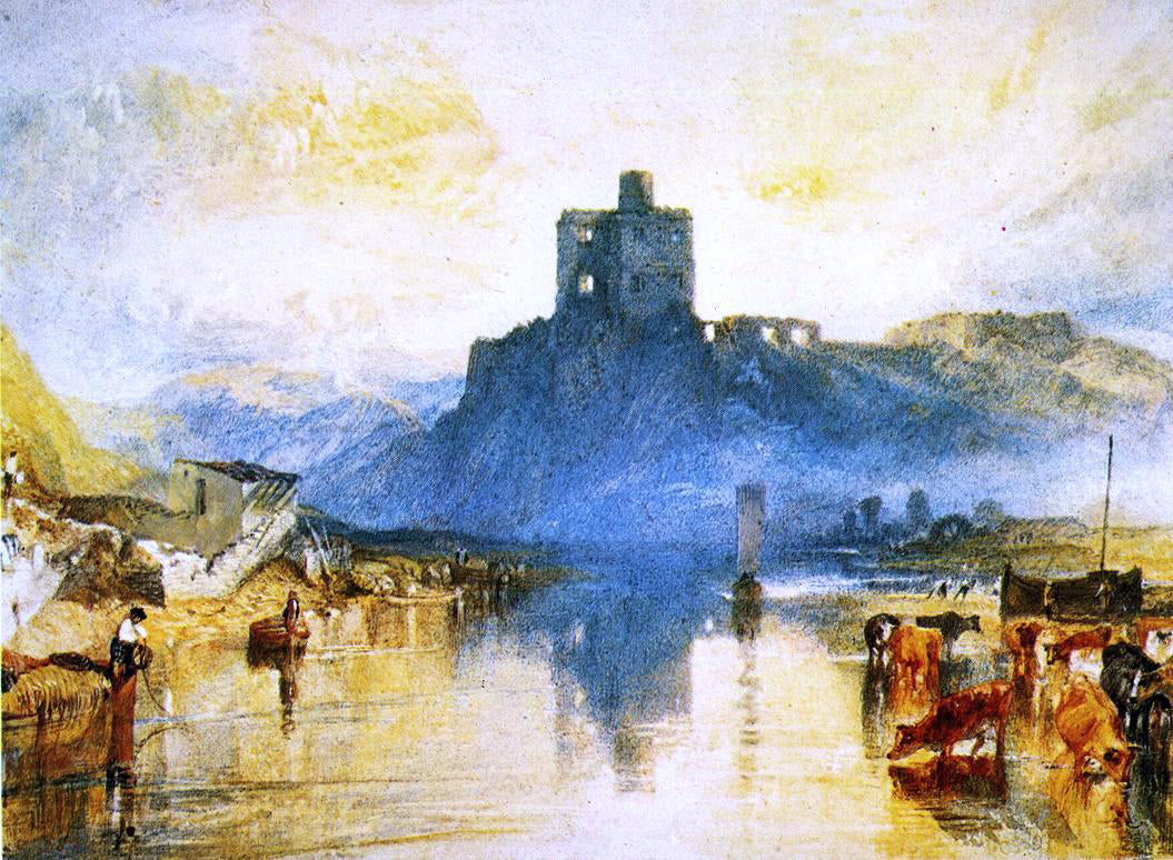 Joseph William Turner Norham Castle, on the Tweed (for "Rivers of England") - Hand Painted Oil Painting
