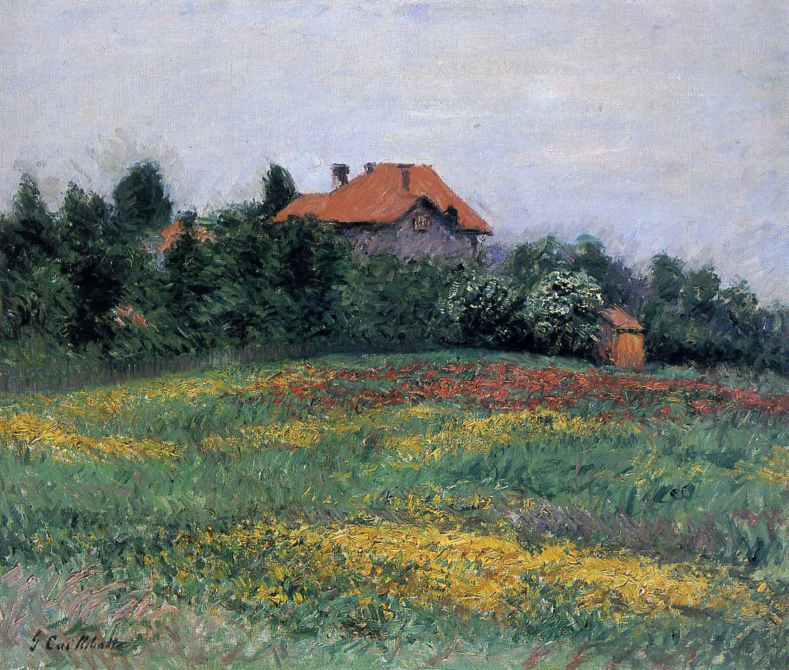 Gustave Caillebotte Norman Landscape - Hand Painted Oil Painting