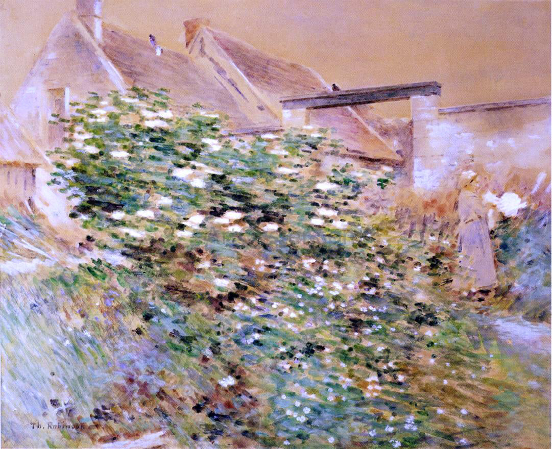 Theodore Robinson Normandy Farm, A Characteristic Bit, Givernyy - Hand Painted Oil Painting