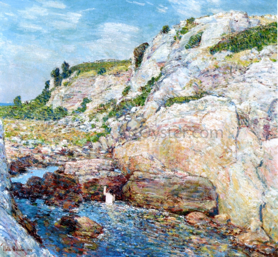  Frederick Childe Hassam A Northeast Gorge at Appledore - Hand Painted Oil Painting