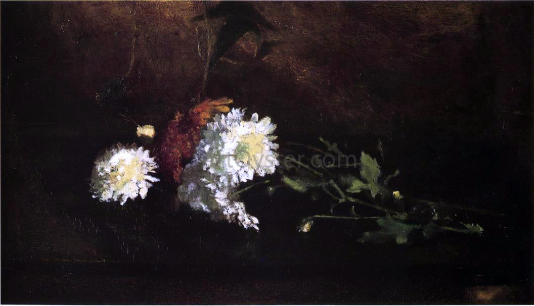 John La Farge Nosegay of Chrysanthemums - Hand Painted Oil Painting