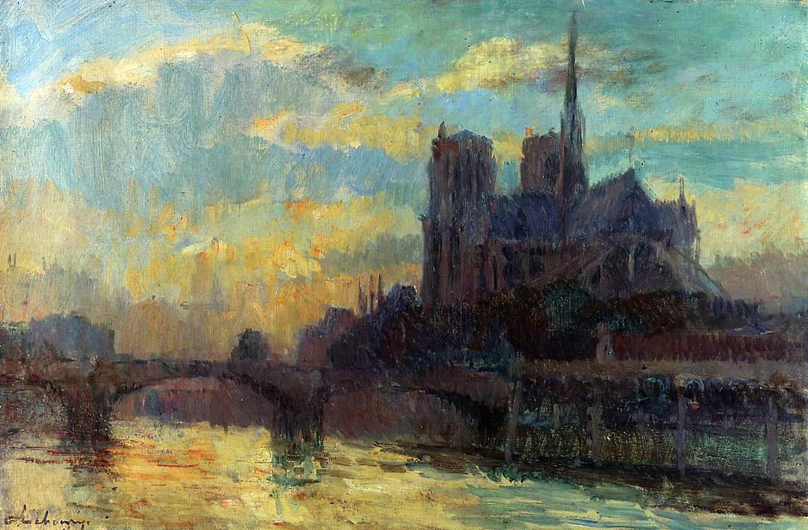 Albert Lebourg Notre-Dame, Paris - Hand Painted Oil Painting