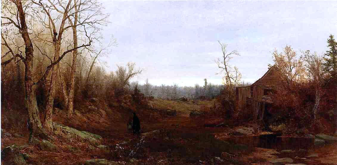 Jervis McEntee November Day, 1863 - Hand Painted Oil Painting