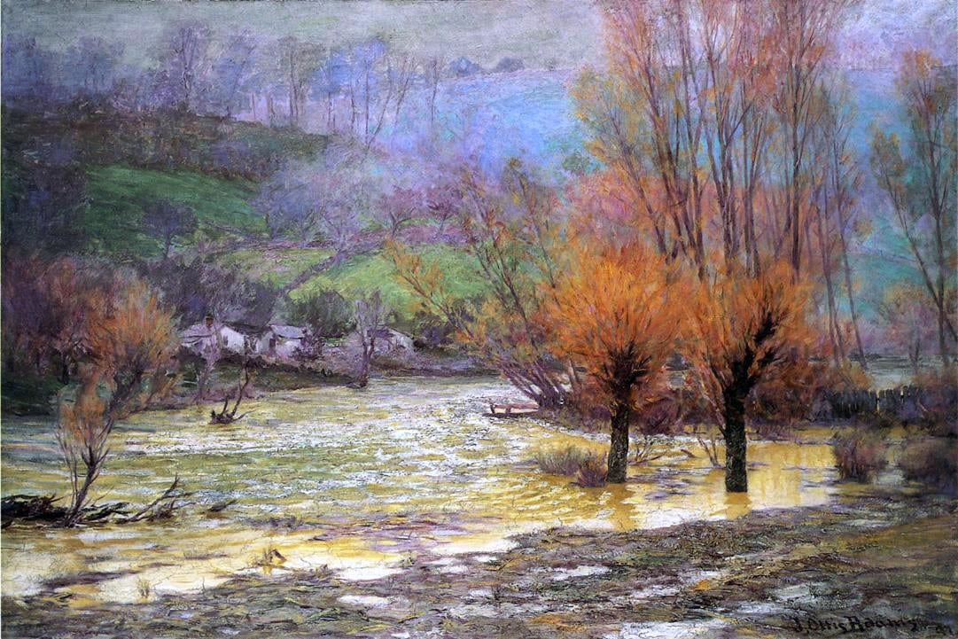 John Ottis Adams November Freshet - Hand Painted Oil Painting