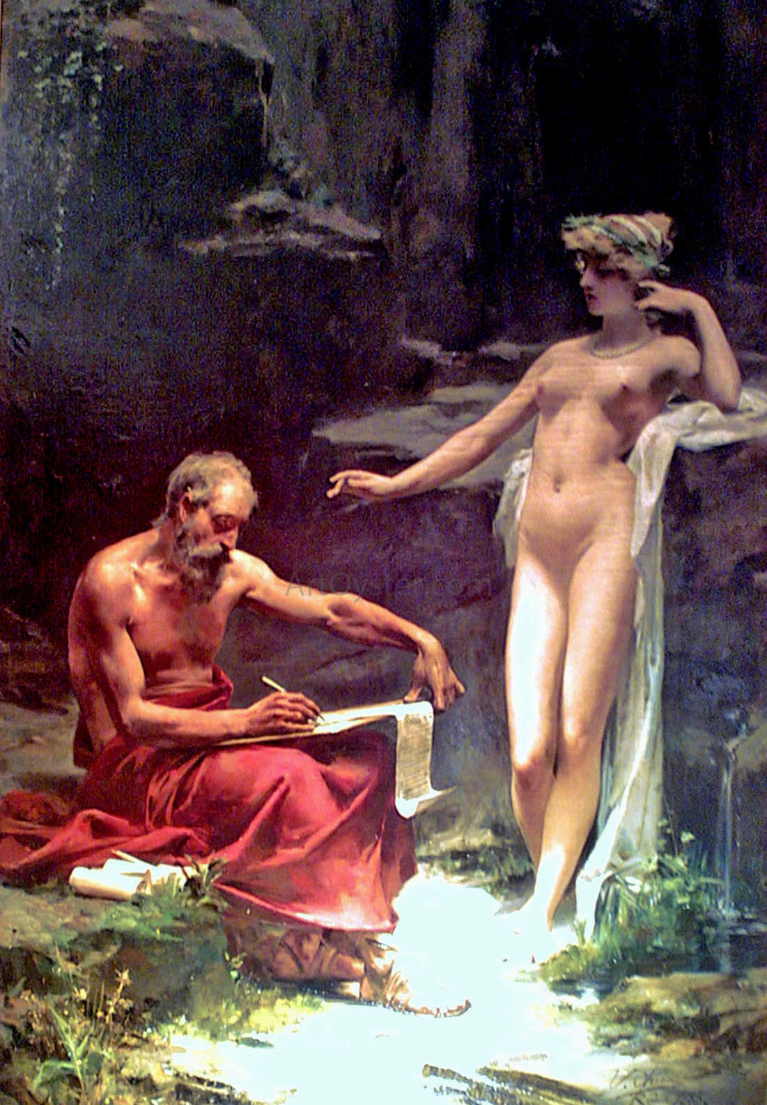 Ulpiano Checa Nude - Hand Painted Oil Painting