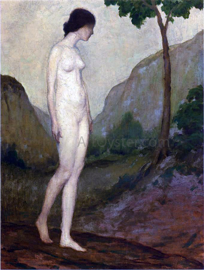 Arthur B Davies Nude in Landscape - Hand Painted Oil Painting
