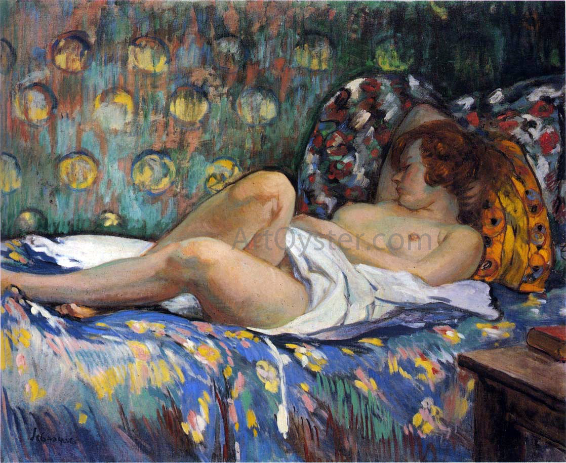 Henri Lebasque A Nude in Repose - Hand Painted Oil Painting