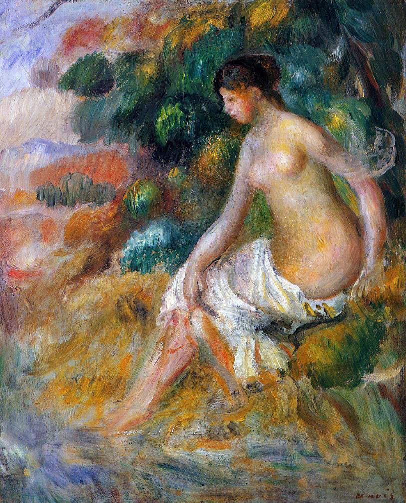 Pierre Auguste Renoir Nude in the Greenery - Hand Painted Oil Painting