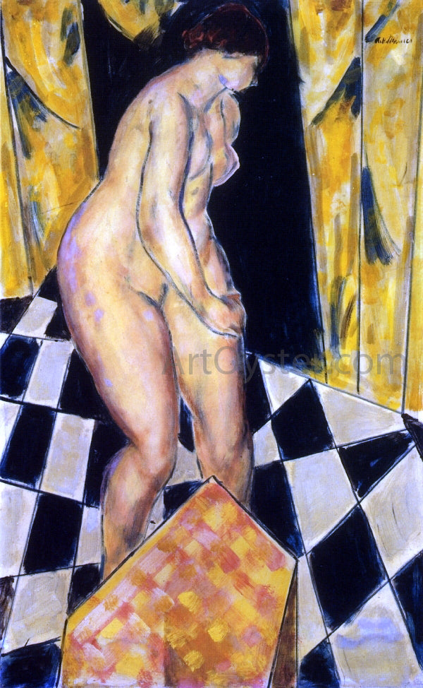 Alfred Henry Maurer Nude Seated at Her Dressing Table - Hand Painted Oil Painting