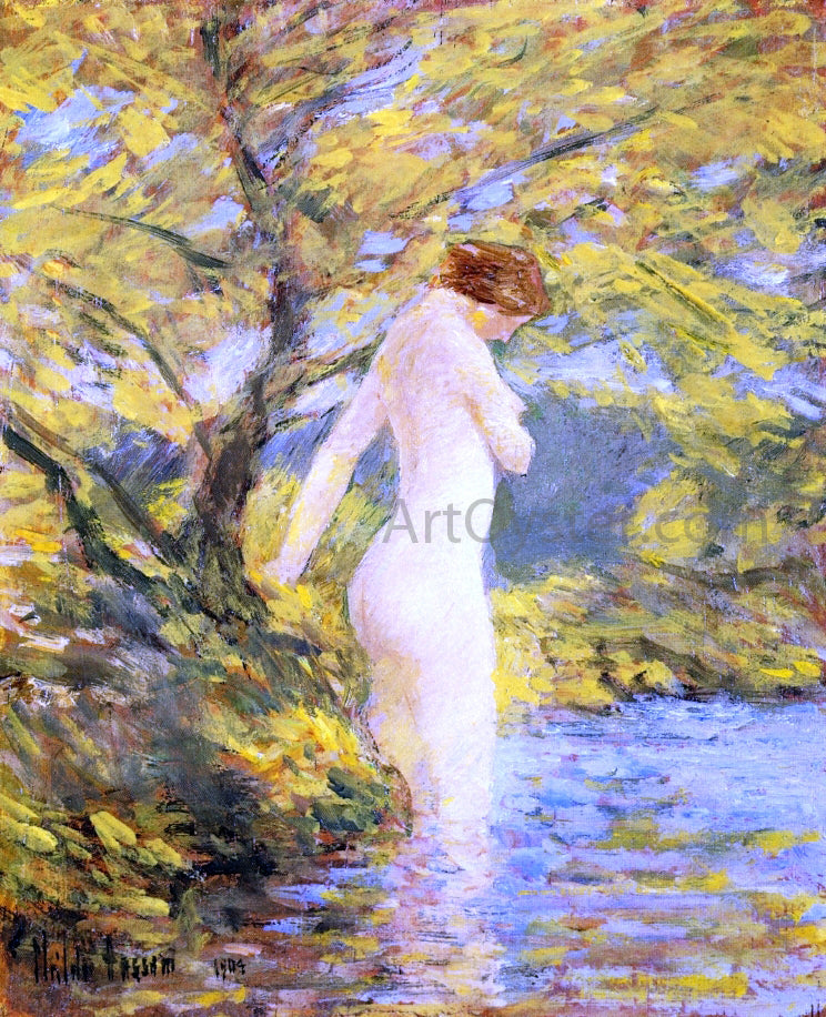 Frederick Childe Hassam A Nymph Bathing - Hand Painted Oil Painting
