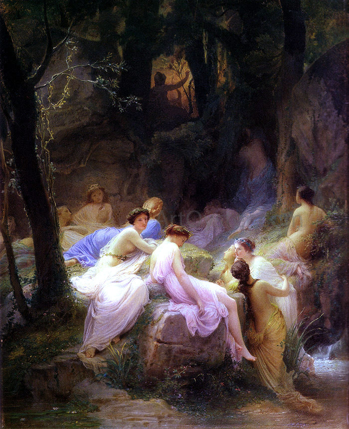  Charles Francois Jalabert Nymphs Listening to the Songs of Orpheus - Hand Painted Oil Painting