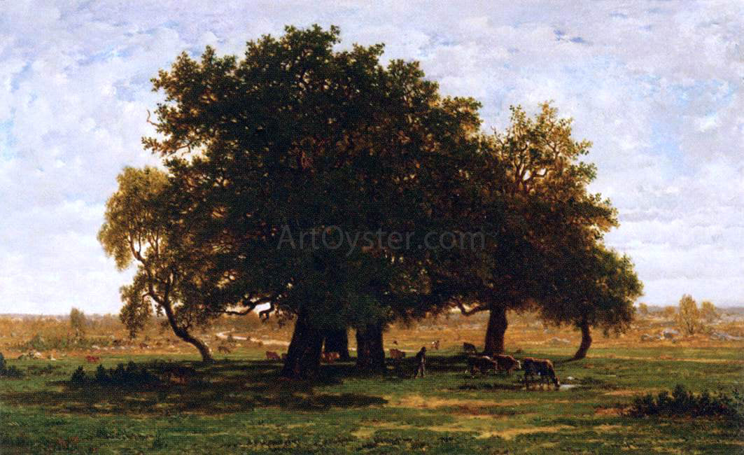 Theodore Rousseau Oak Grove, Apremont - Hand Painted Oil Painting