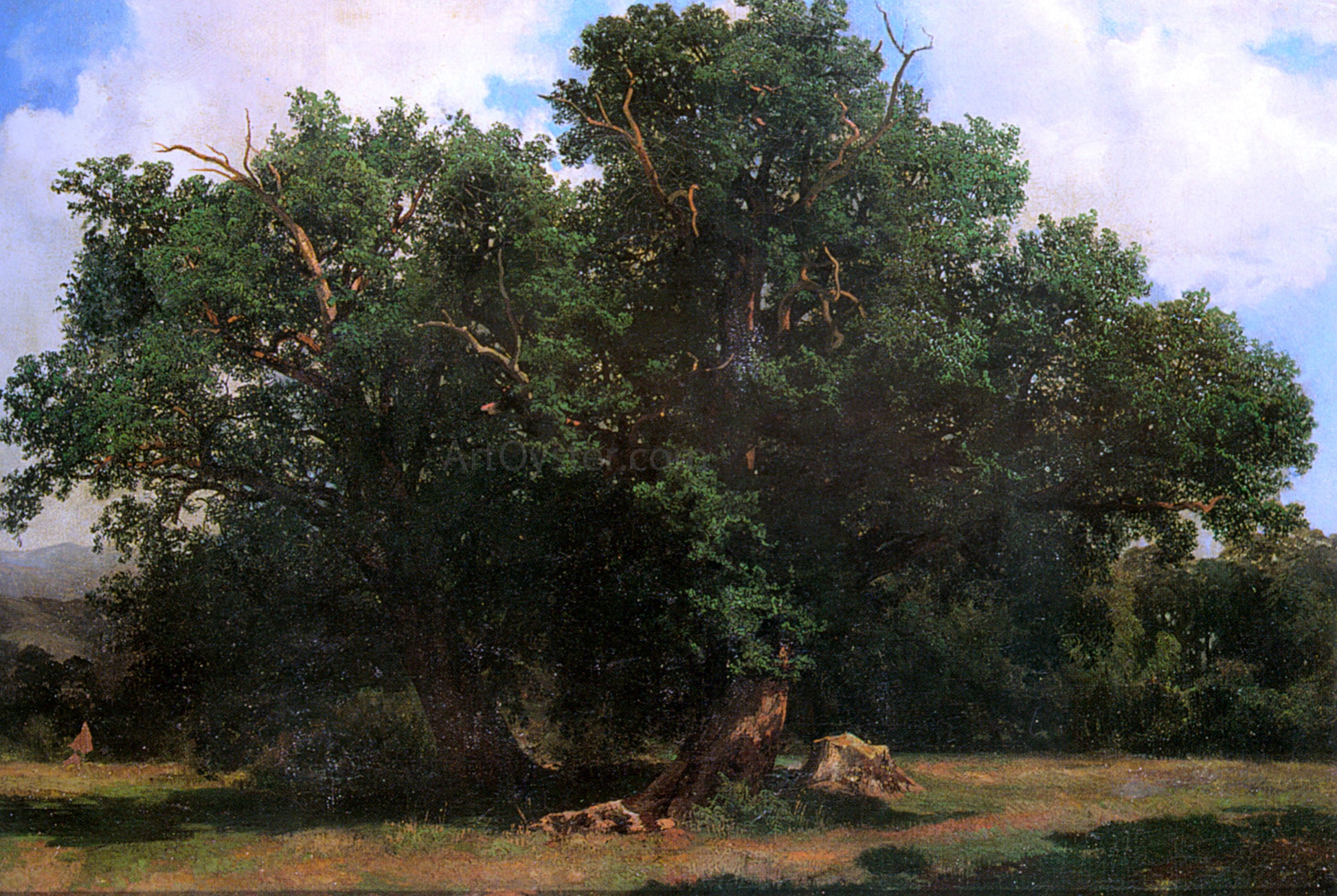  Johannes Bosboom Oak Trees - Hand Painted Oil Painting