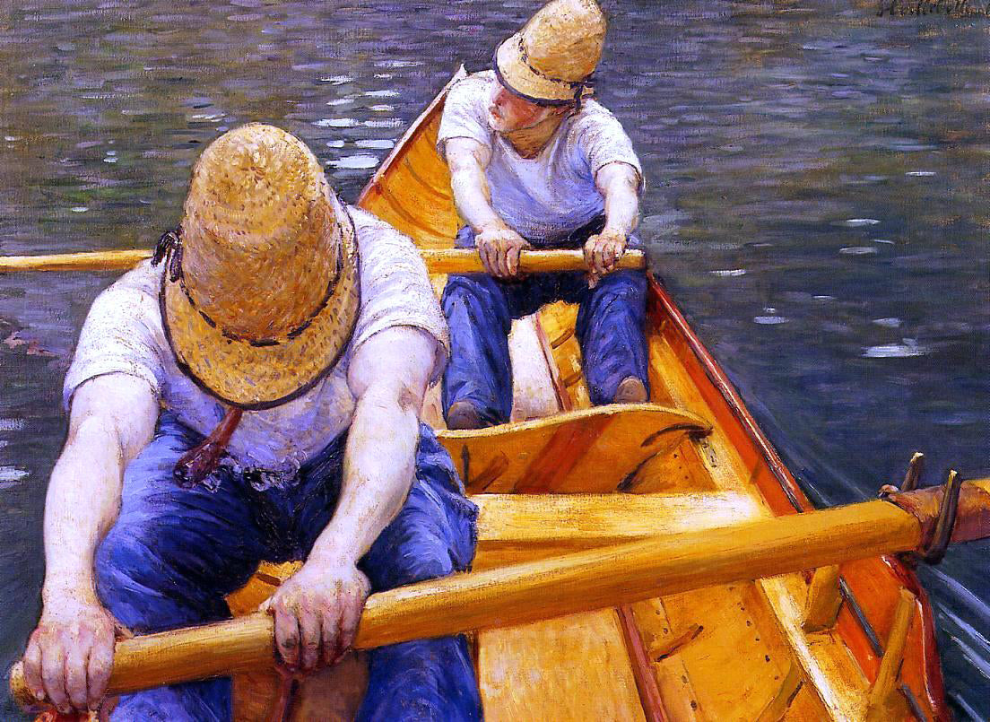Gustave Caillebotte Oarsmen - Hand Painted Oil Painting
