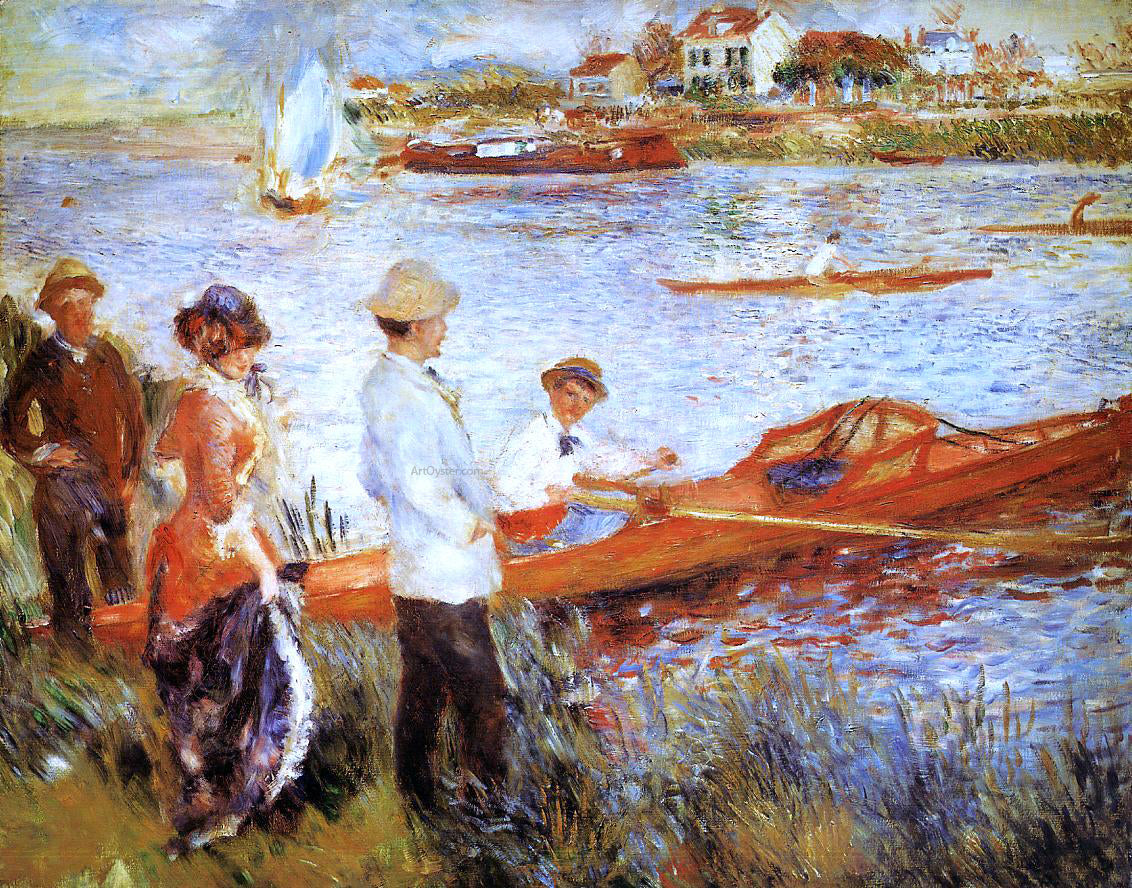  Pierre Auguste Renoir An Oarsmen at Chatou - Hand Painted Oil Painting